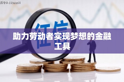 大武助力劳动者实现梦想的金融工具