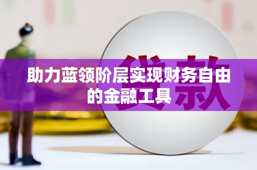 大武助力蓝领阶层实现财务自由的金融工具