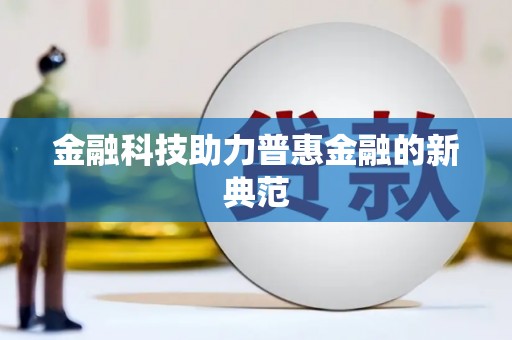 大武金融科技助力普惠金融的新典范
