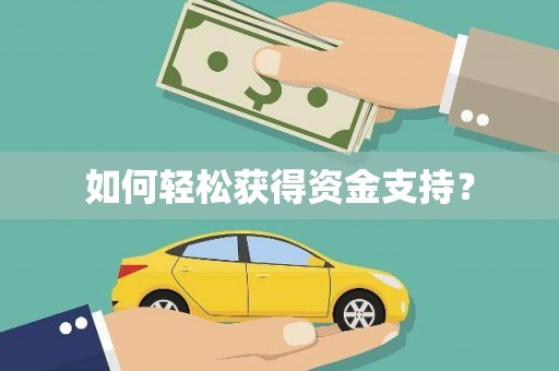 大武如何轻松获得资金支持？