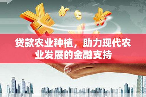大武贷款农业种植，助力现代农业发展的金融支持