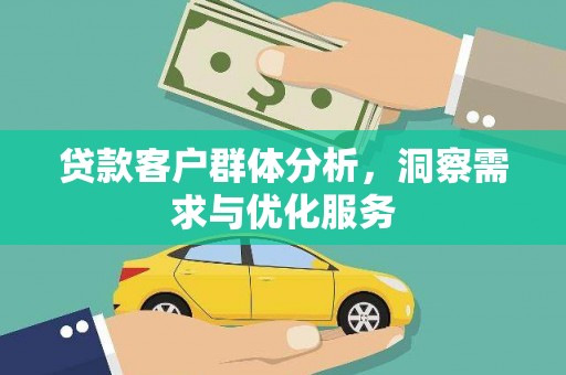 大武贷款客户群体分析，洞察需求与优化服务